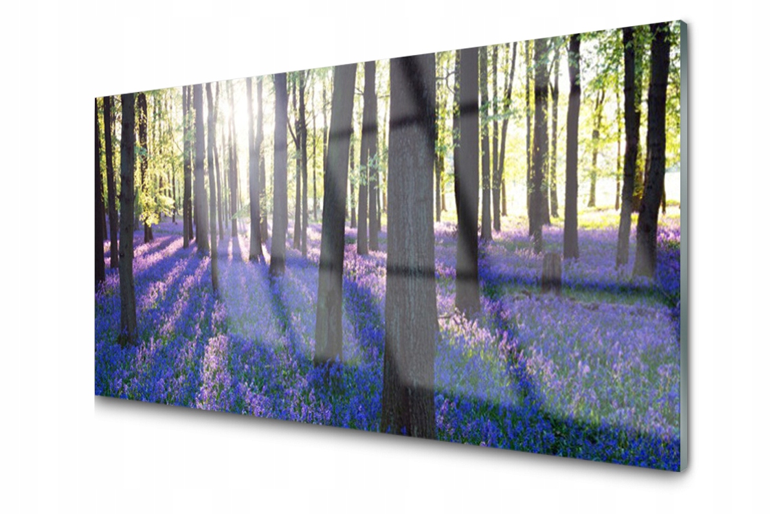 

Panel szklany dekor Dekor Las 120x60 + Klej