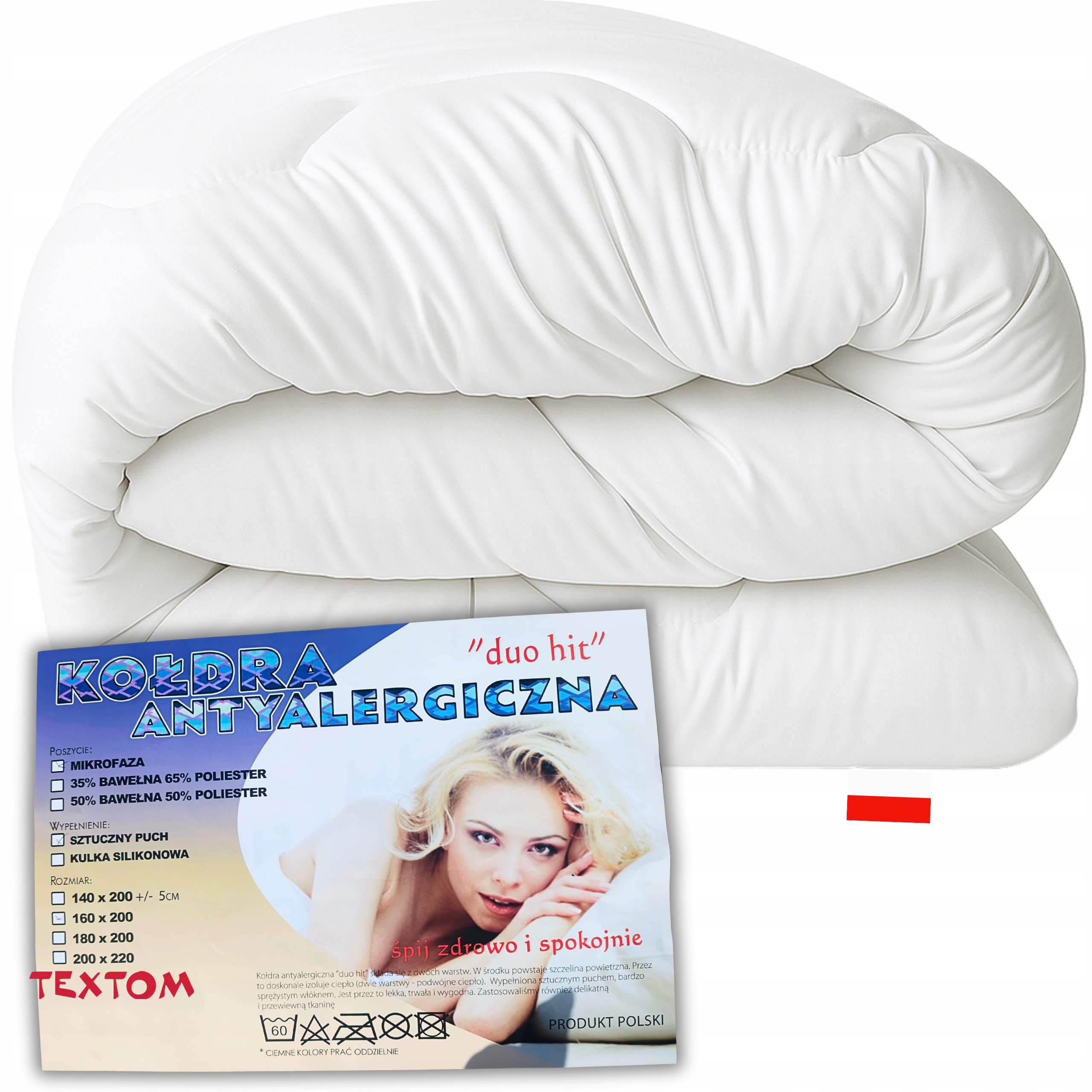 Přikrývka Deka 160x200 CM Dvojitá Duo Silná Teplá Kvalitní Pl