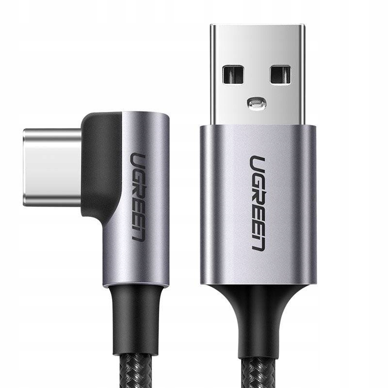 

Kątowy kabel przewód Usb Usb Typ C 1m 3A Ugreen