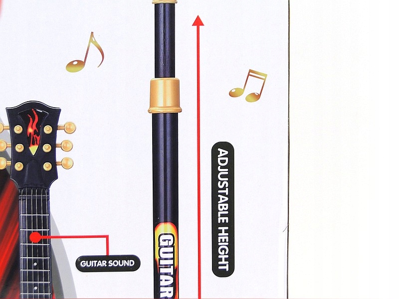 Gitara elektryczna z mikrofonem 63x30x5,5cm Wiek dziecka 3 lata +