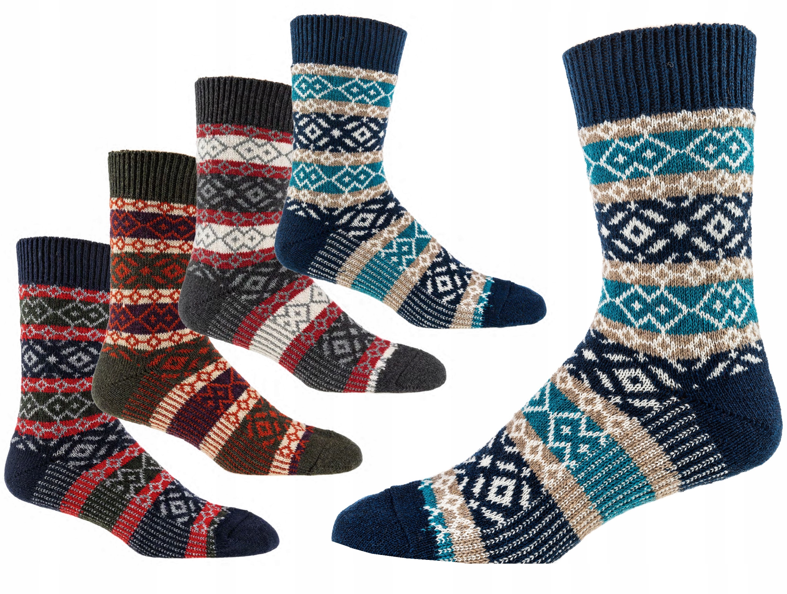 

Ciepłe Zimowe Skarpetki Damskie z Wełną 39-42