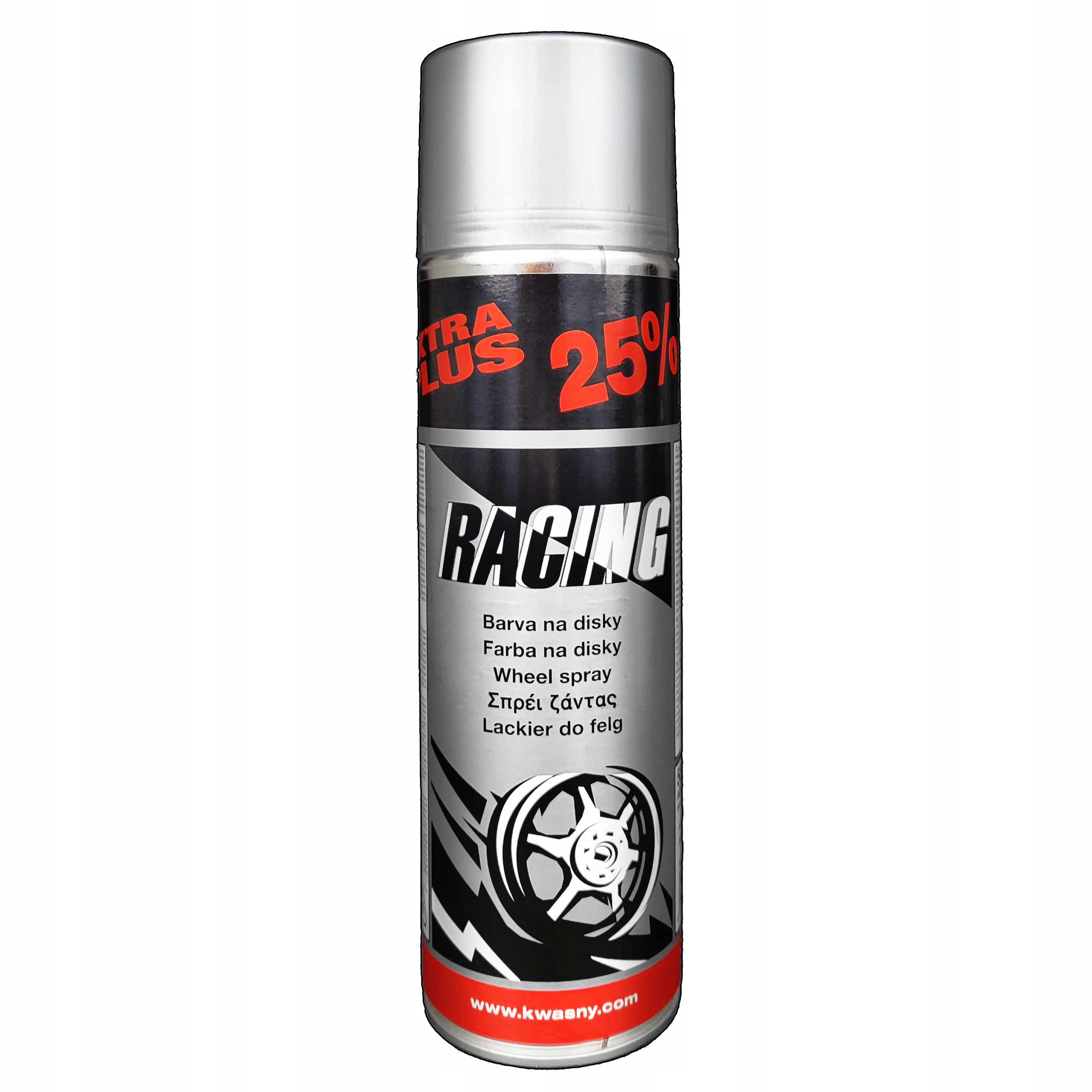 Lakier do Felg Spray Srebrny Połysk do Aluminium i Stali Racing 500ml
