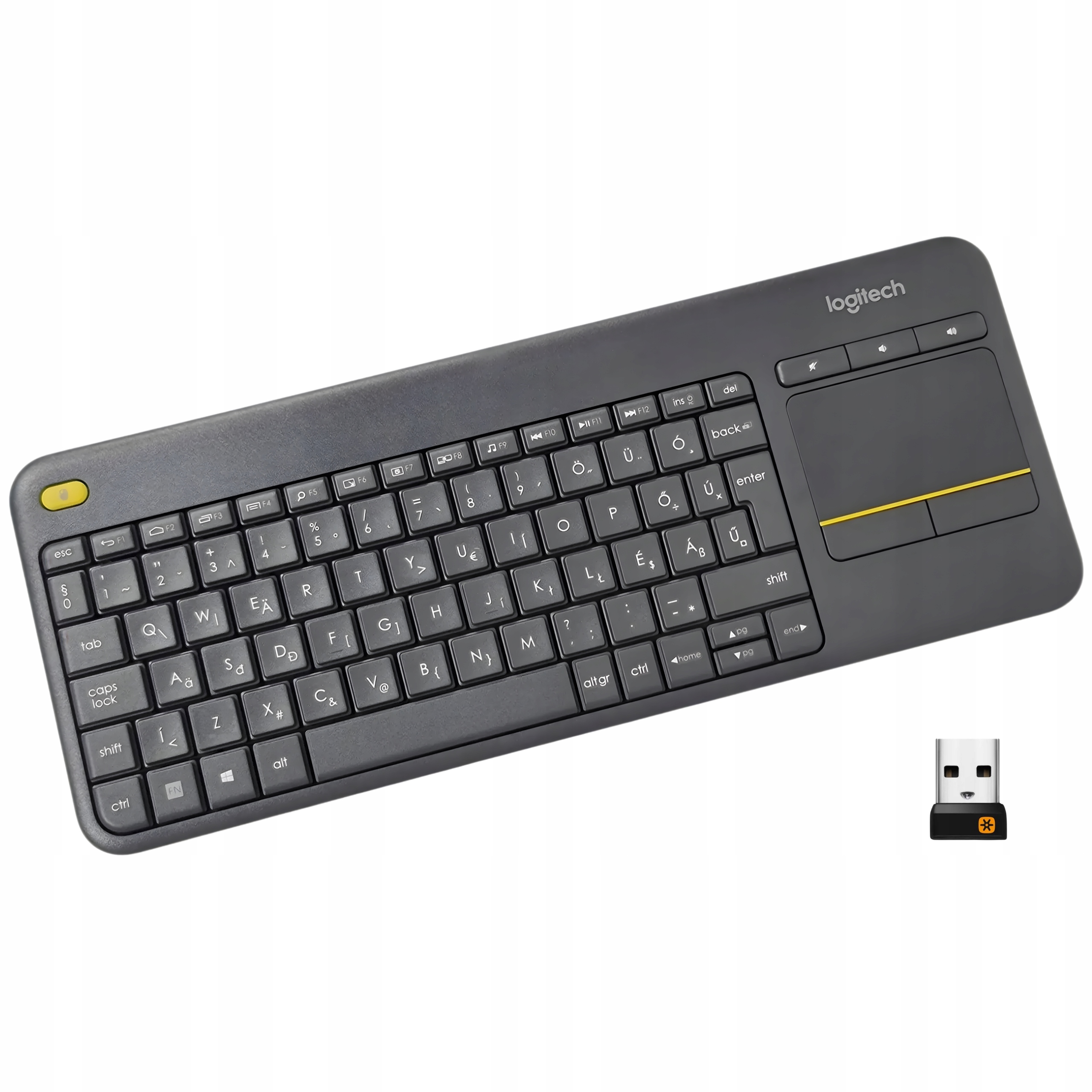 Klawiatura bezprzewodowa Logitech K400 Plus Media Tv Usb Unifying Qwerty