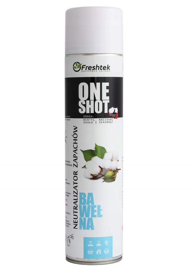 

Freshtek Neutralizator zapachów One Shot Bawełna