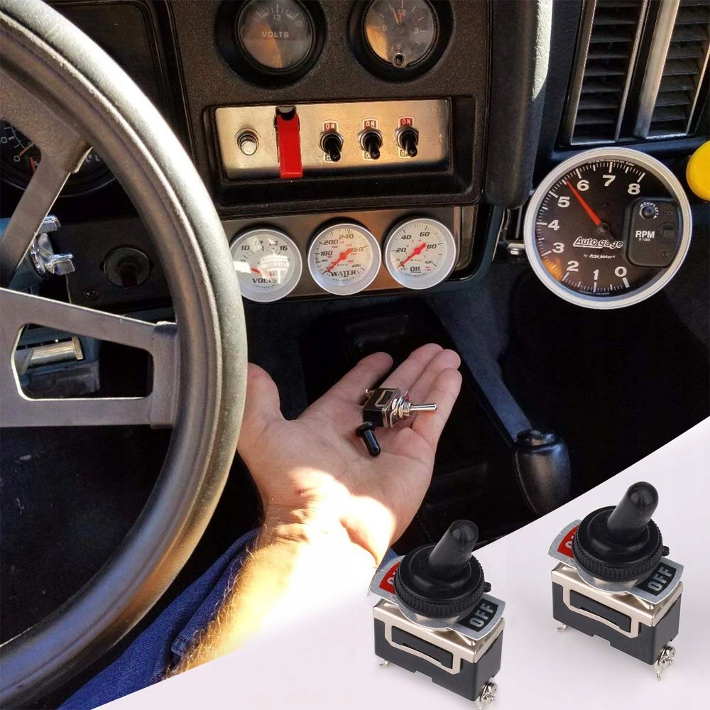 DUŻY PRZEŁĄCZNIK DŹWIGNIOWY WŁĄCZNIK 12mm ON-OFF 3SZT Producent Inna