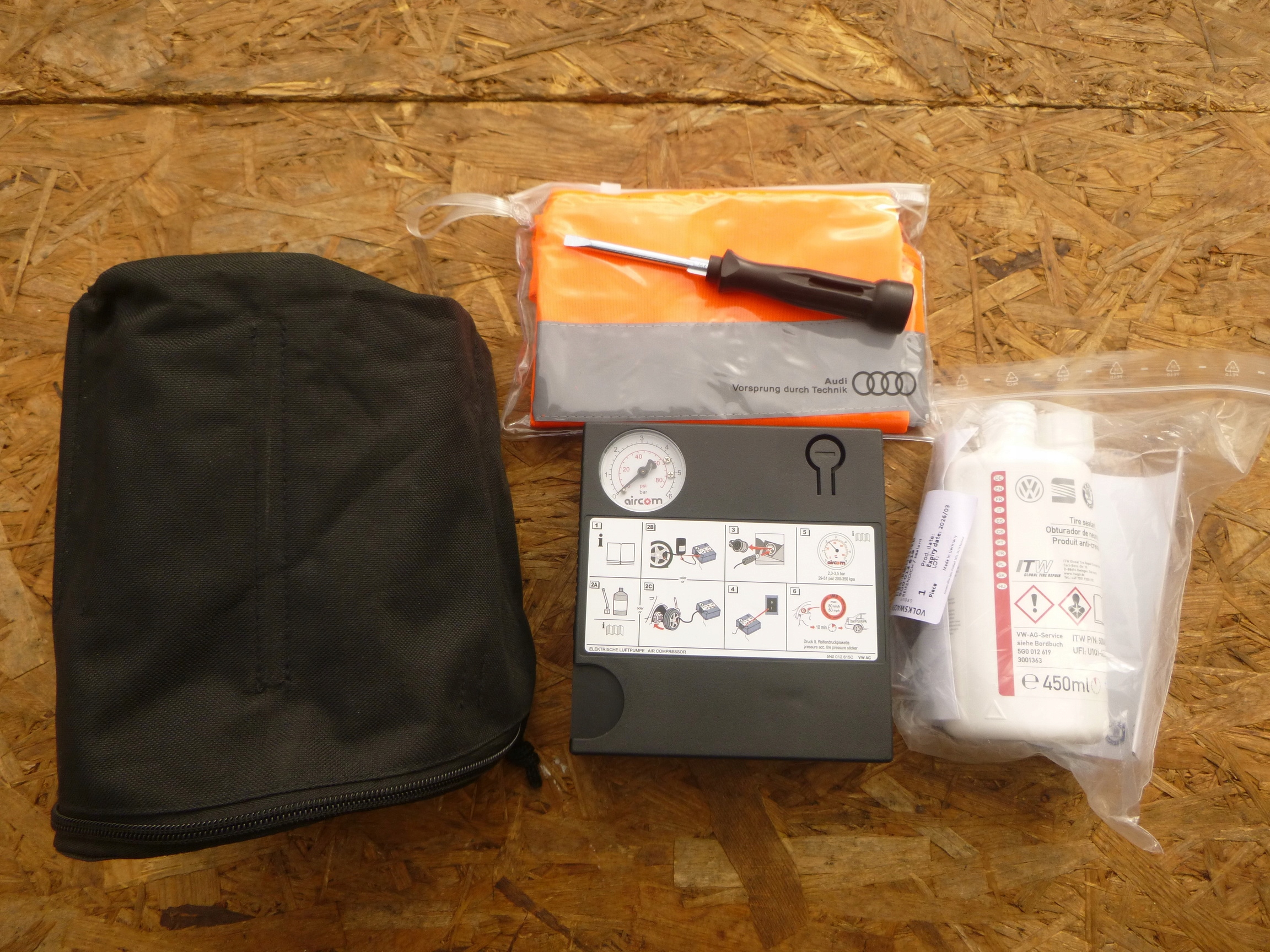 PASSAT B8 ARTEON KOMPRESOR ZESTAW NAPRAWCZY OPONY