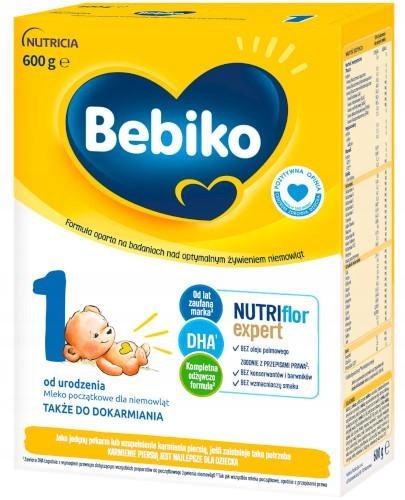Bebiko 1 mleko początkowe dla niemowląt 600g