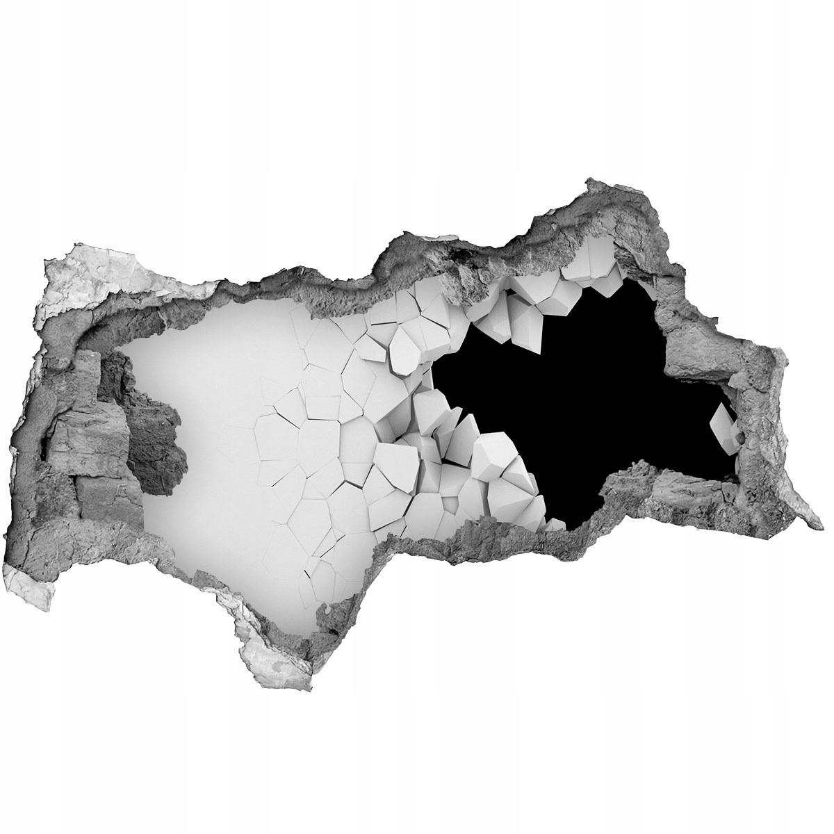 

Dziura 3d fototapeta Naklejka Dziura w ścianie