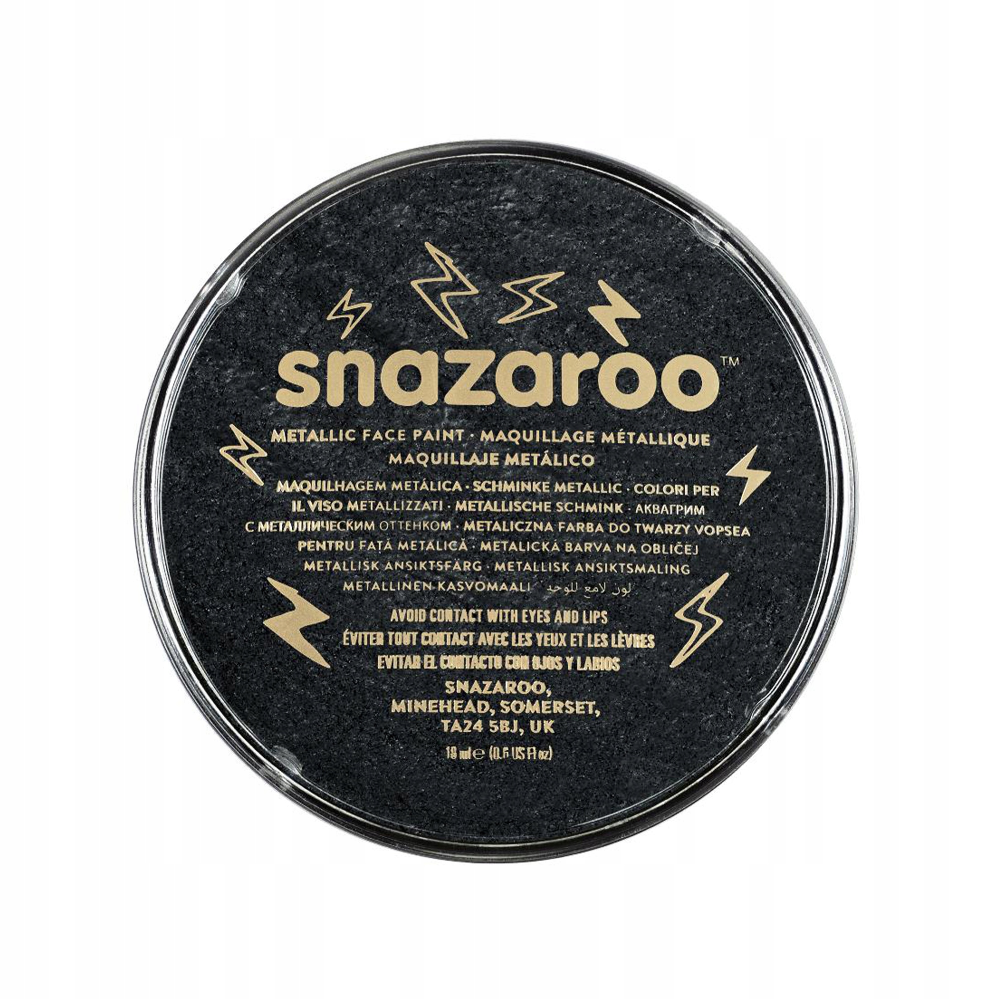

Farba do malowania twarzy Metallic Electric Black