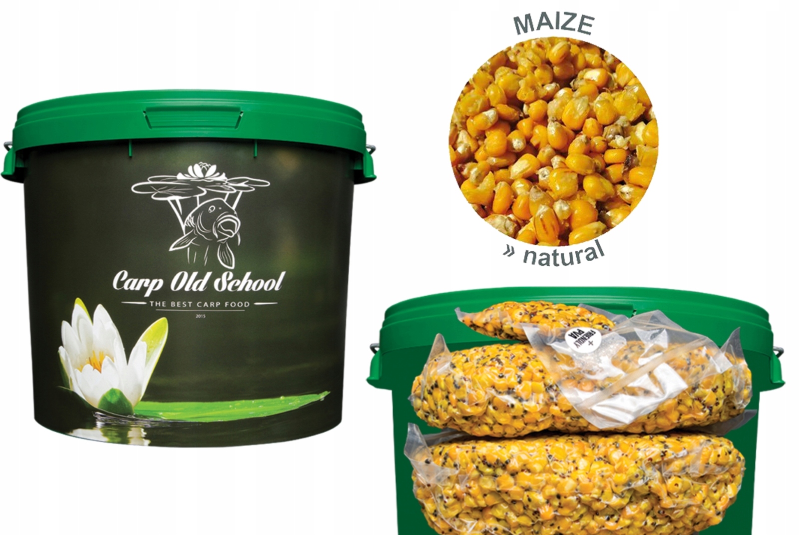 Carp Old School Ziarna Kukurydza Naturalna 10kg wiadro