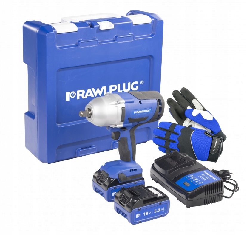 RAWLPLUG Klucz Udarowy 18V 1000Nm 2x5.0ah Rekawic