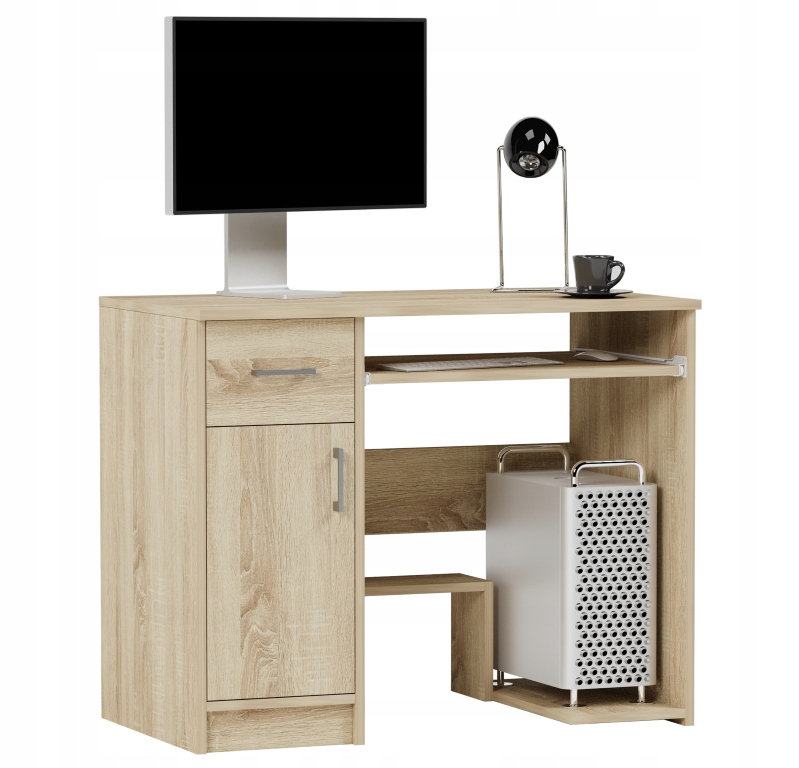 BIURKO KOMPUTEROWE 90CM STOLIK LAPTOP SONOMA N-10