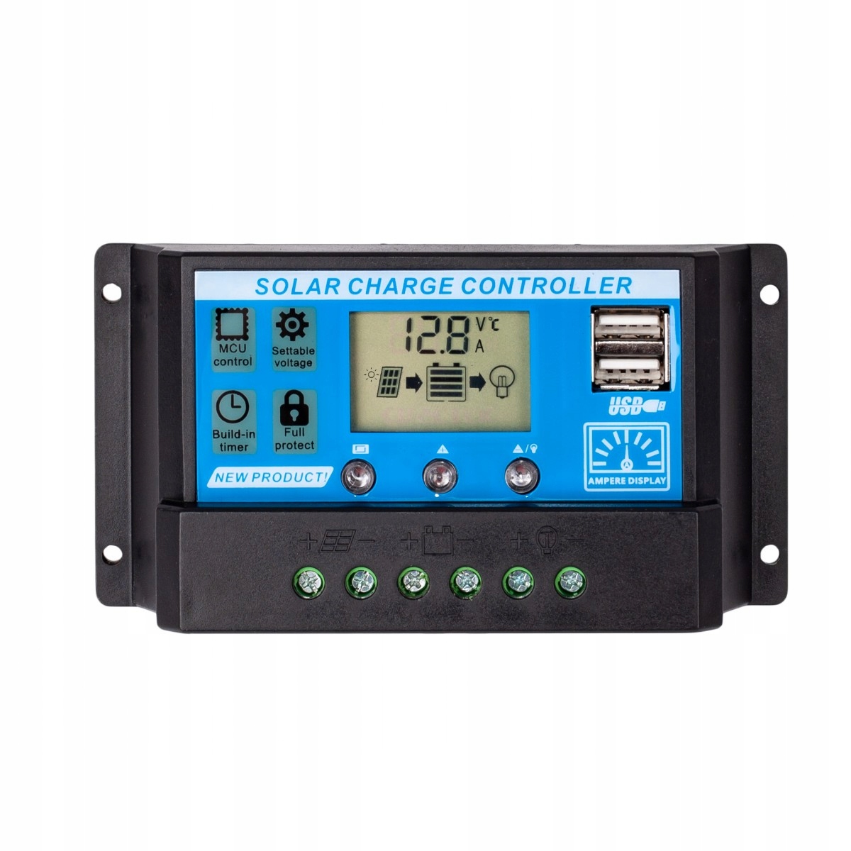 ZESTAW SOLARNY 110 W PANEL SŁONECZNY REGULATOR LCD DZIAŁKA KAMPER KEMPING Marka Inna