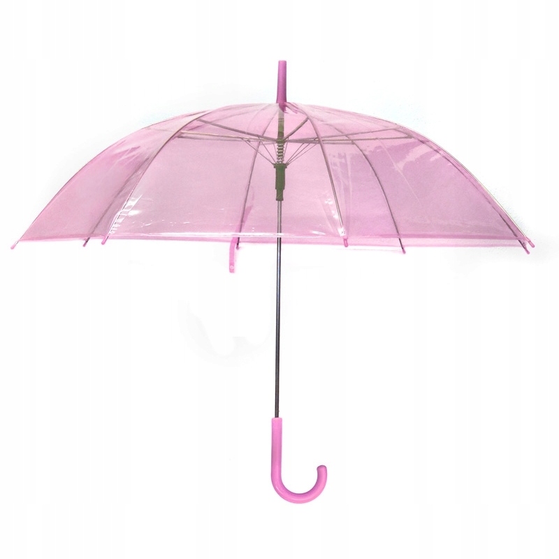 

Parasol Parasolka Przezroczysta różowa Ślub