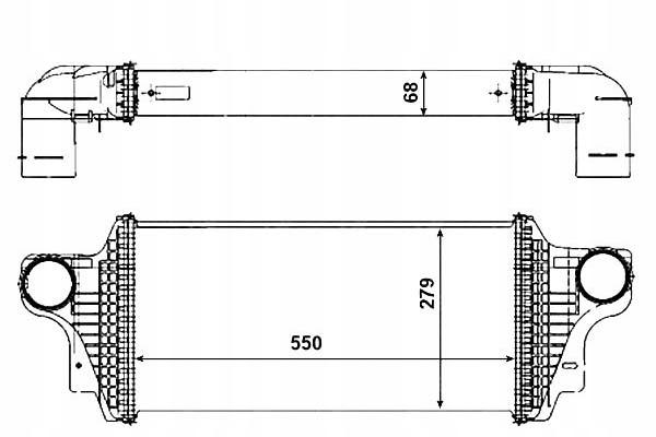 INTERCOOLER GL 06- 420CDI 320CDI 450CDI, ML 06- 42 Producent części NRF