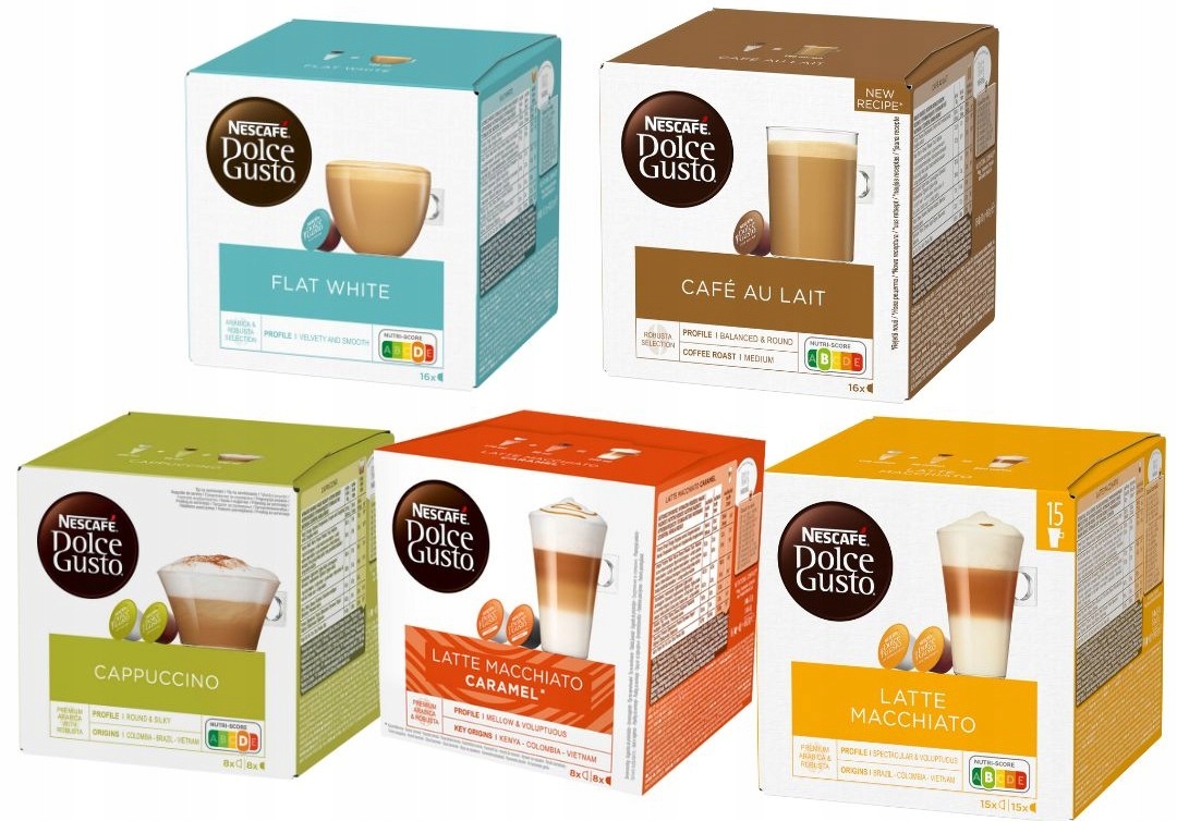 Zestaw Kapsułek do Dolce Gusto Nescafe MIX 80 sztuk 5x16