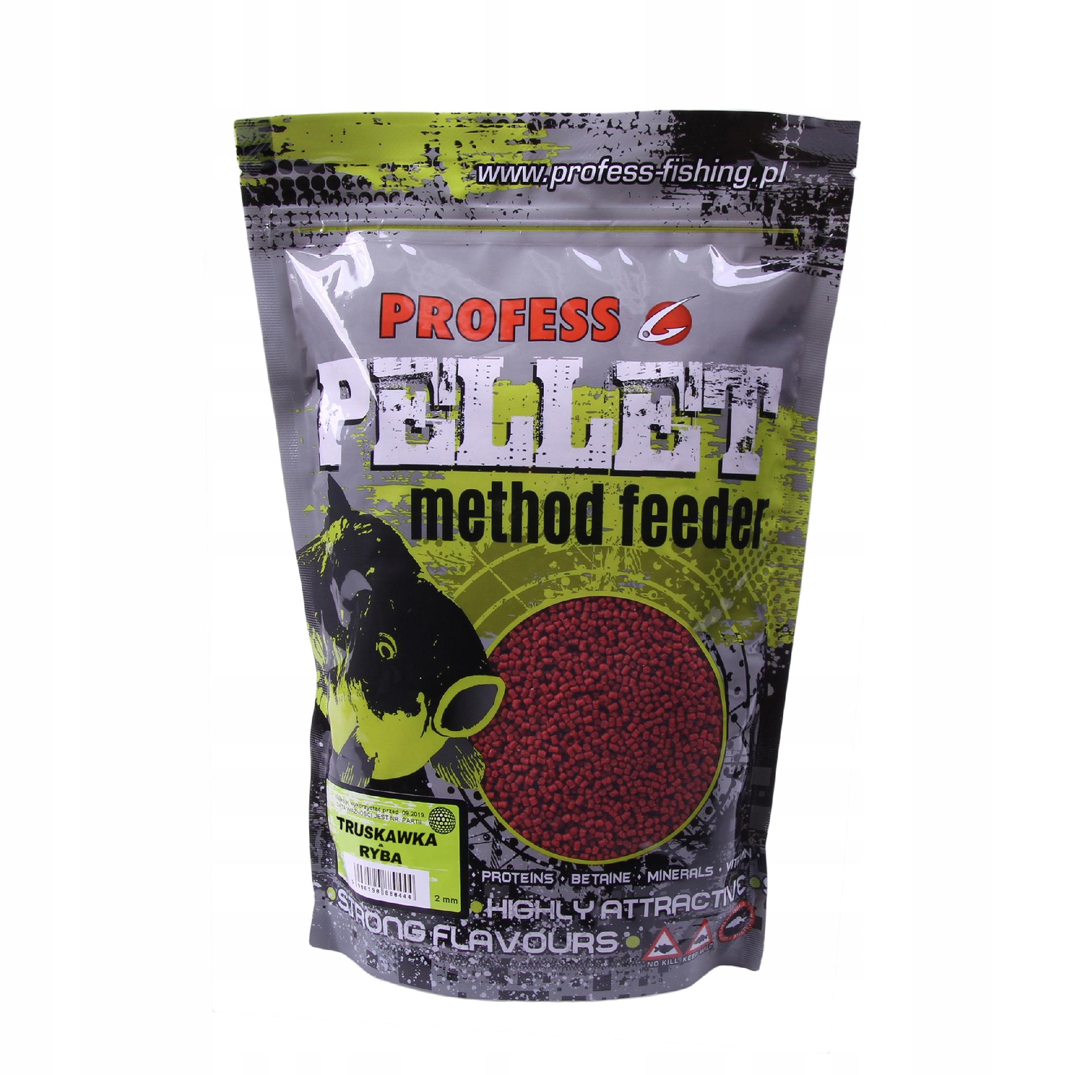 PROFESS Pellet do Metody - TRUSKAWKA-RYBA 2mm/700g
