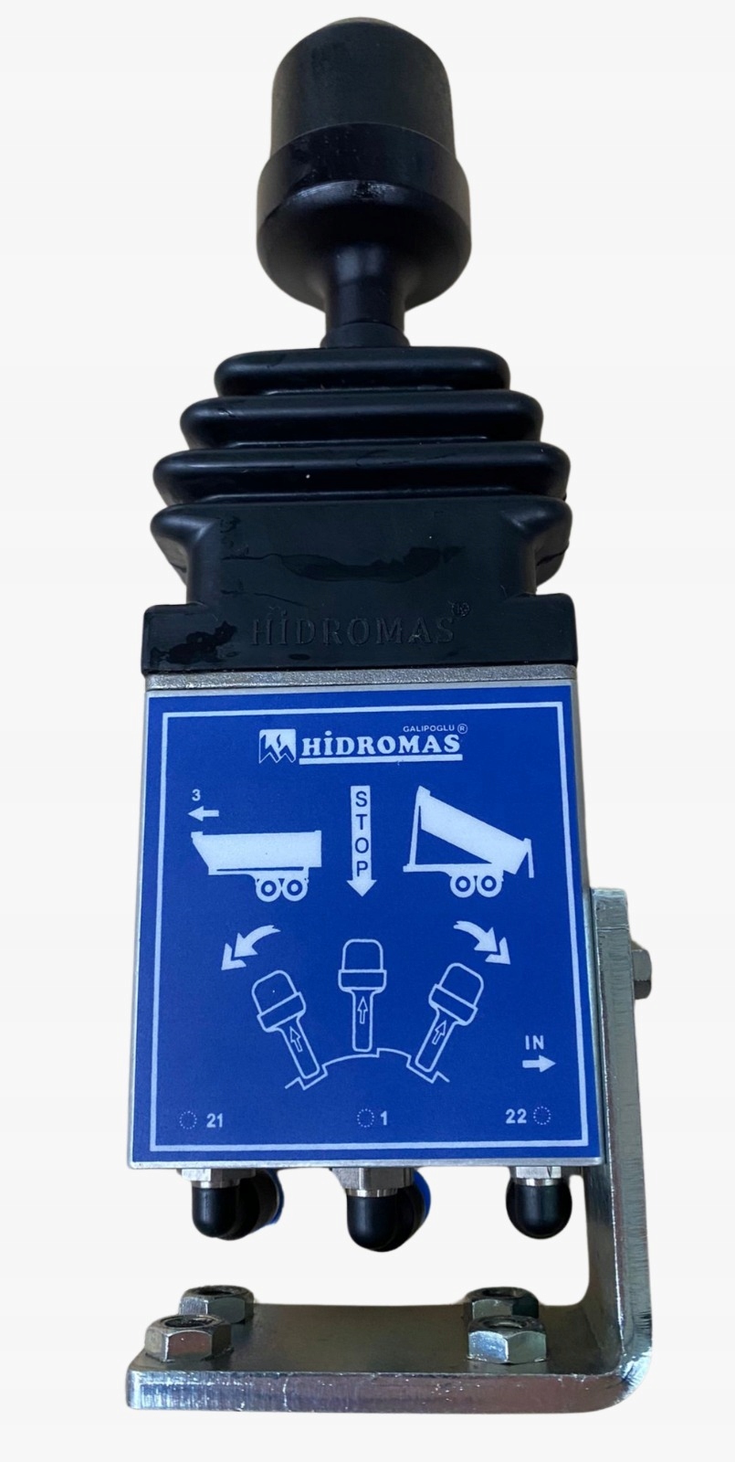 Ovladač sklápění, joystick ovládající vzduch, spodní výstupy