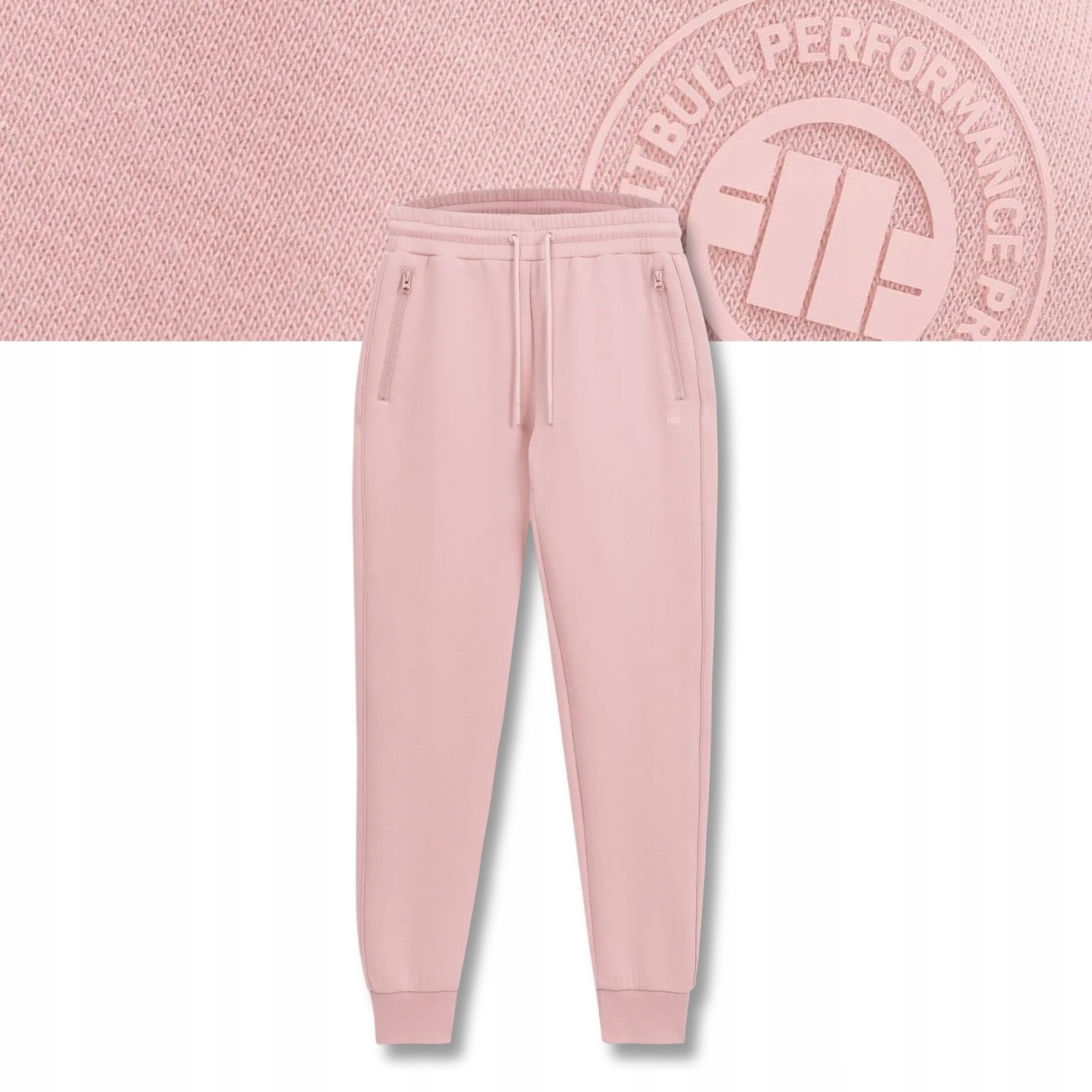 Damskie Spodnie dresowe regularne Pitbull Discovery kieszenie na zamki M