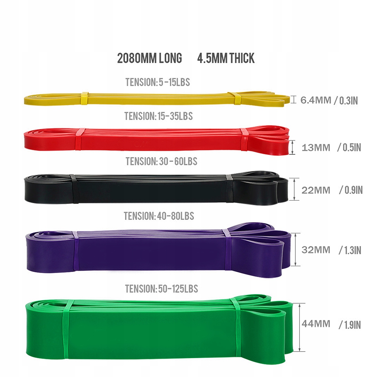 TREC GUMA TRENINGOWA PULL UP BAND POMARAŃCZOWA Szerokość 83 mm