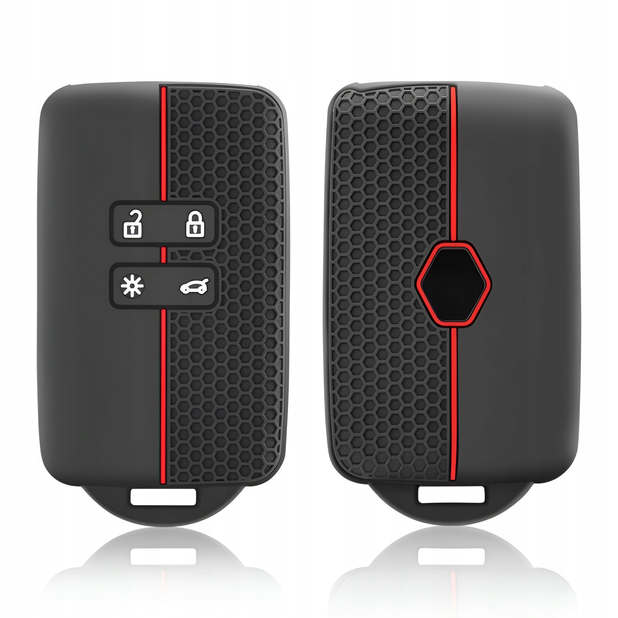 SILIKONOWE ETUI NA KARTĘ PILOT KLUCZYK RENAULT CAPTUR MEGANE DACIA SANDERO Długość 8.7 cm