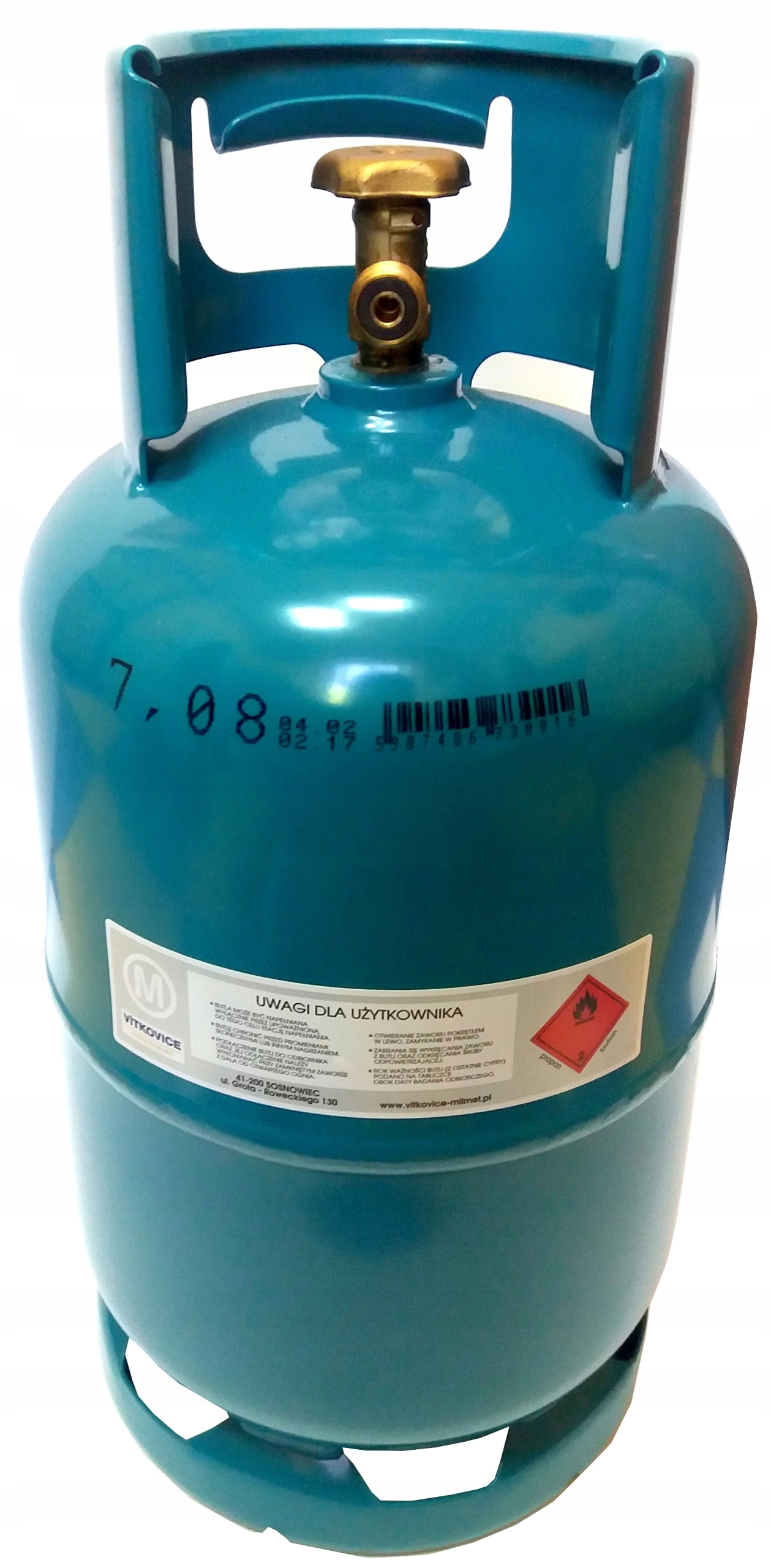 Butla turystyczna 5kg z kołnierzem