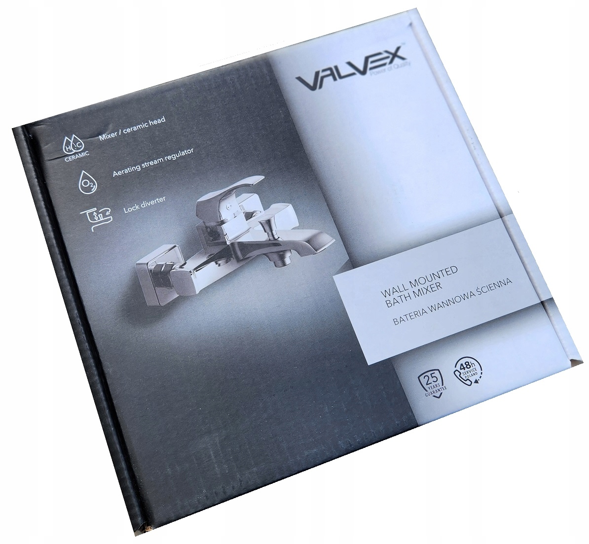 POLSKA bateria wannowa Cubic VALVEX + NATRYSK 3F Linia Antiga