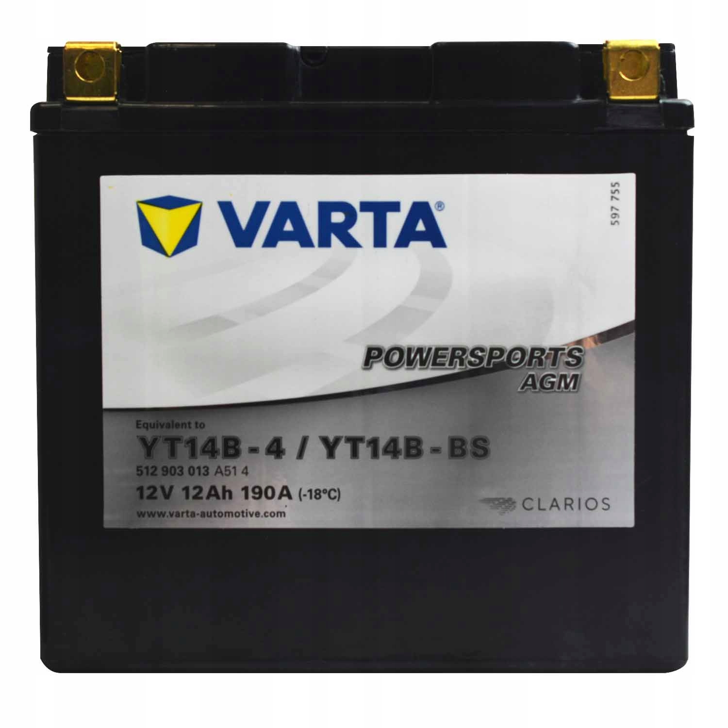 VARTA YT14B-BS 12V 12AH 190A YT14B-4