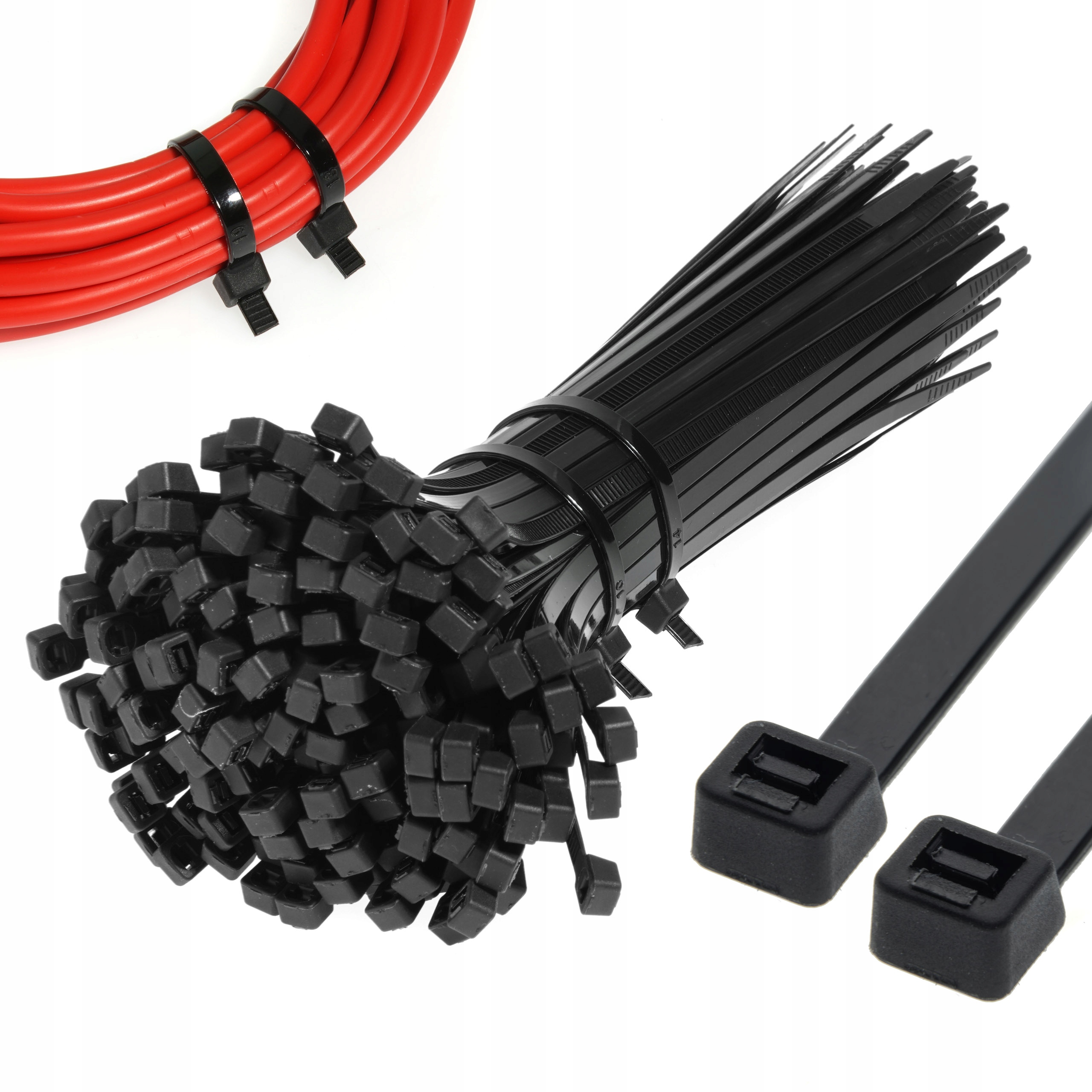 Trytytki Opaski Zaciskowe Czarne Trytki 2,5x200mm