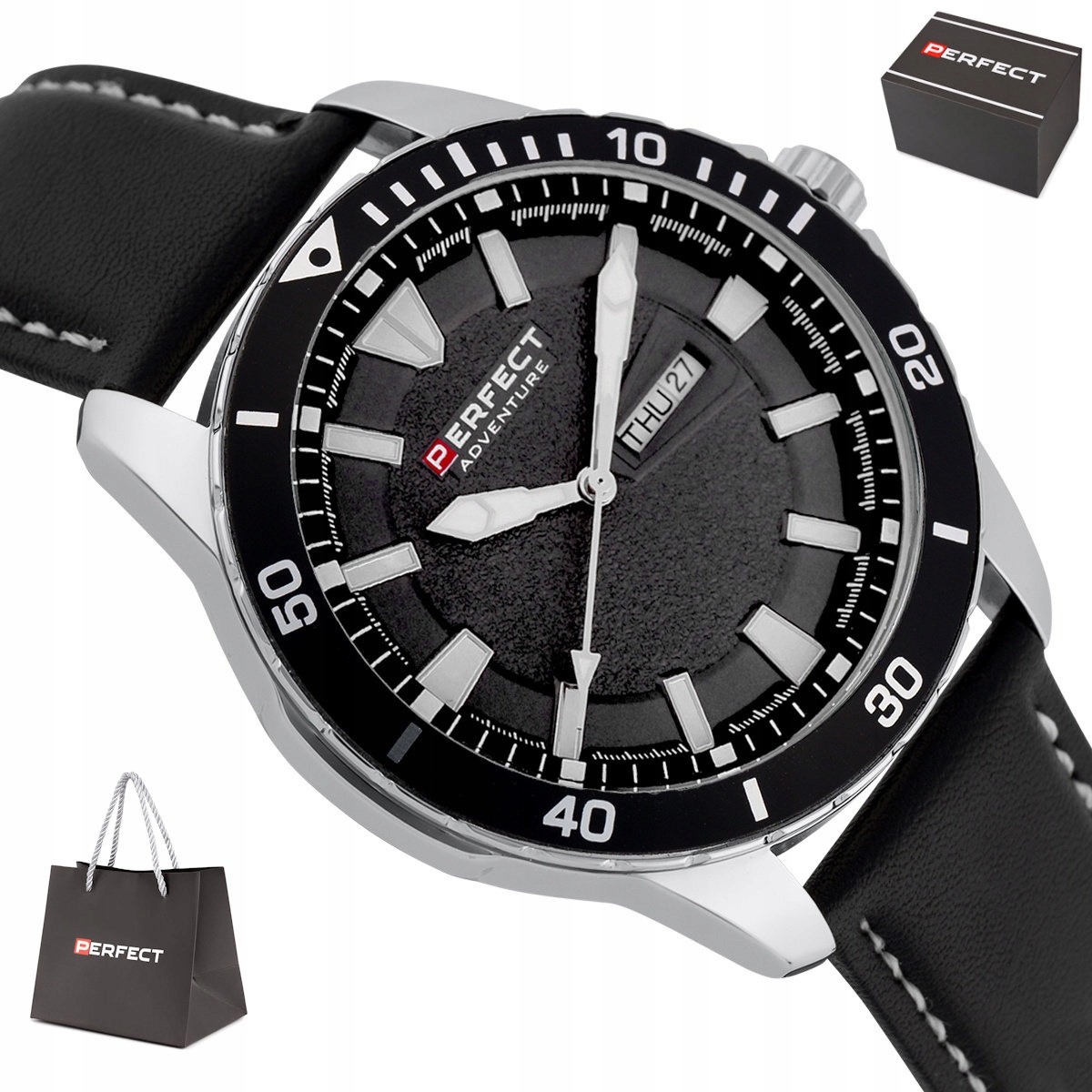 Pánské Sportovní Hodinky Perfect Adventure S Datumovkou W155D-02 46 mm