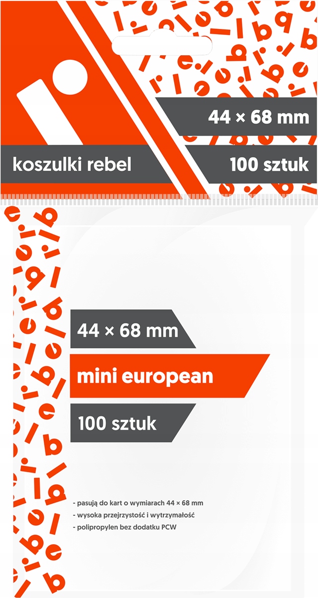 

Koszulki Rebel Mini European 100 sztuk