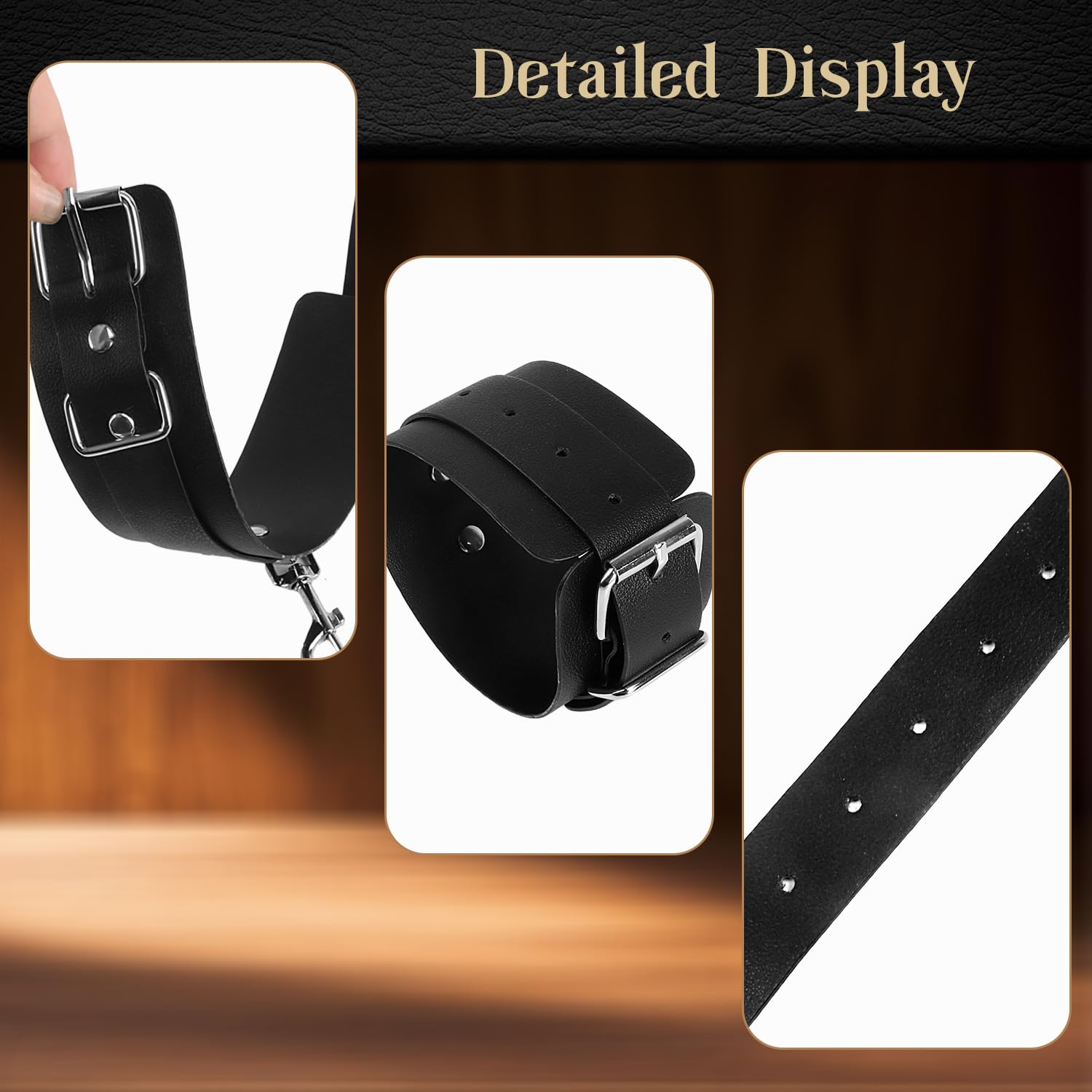 BONDAGE Zestaw BDSM Bielizna Dla Par Kajdanki Opaska Na Oczy — miniatura 4