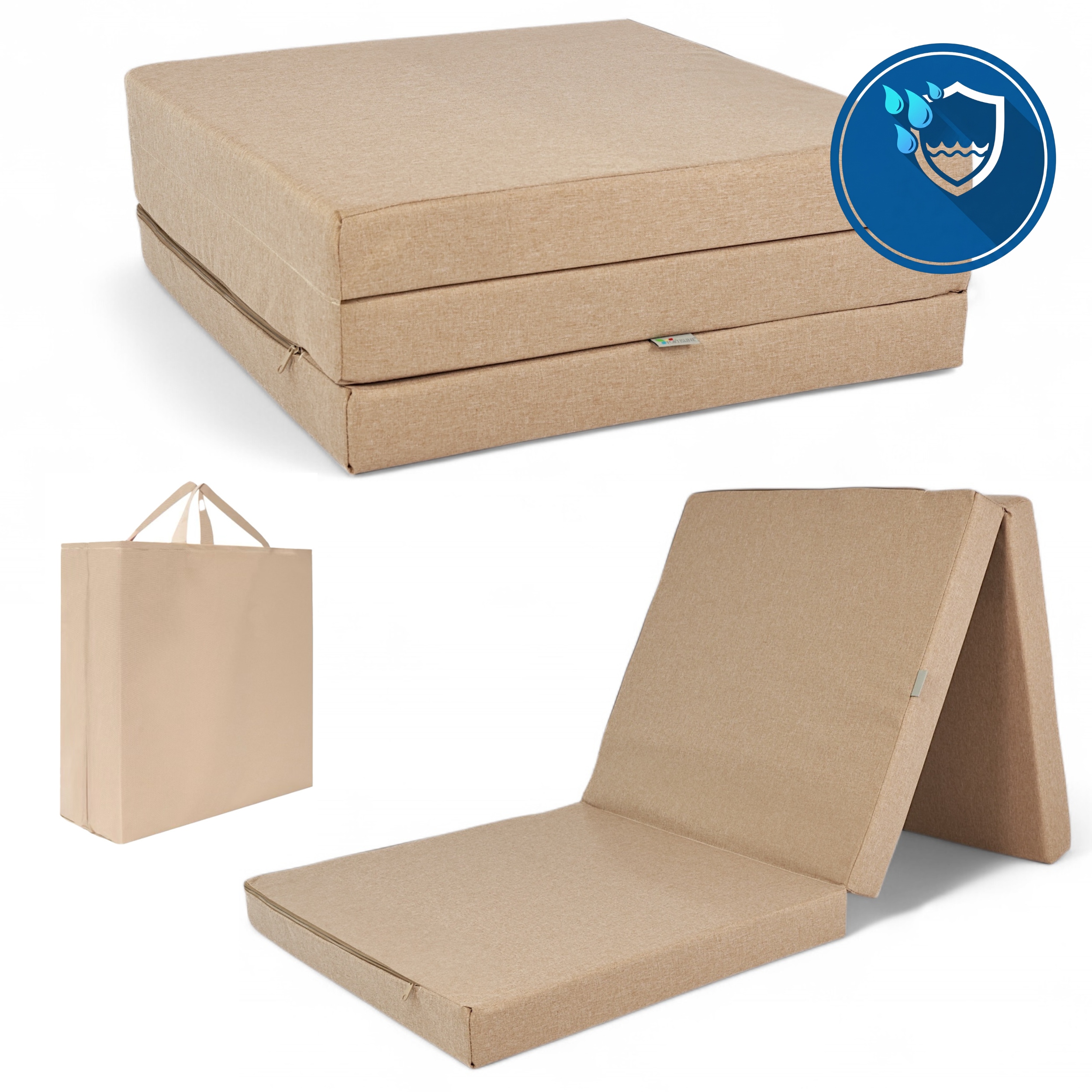 Matrace Voděodolný Skládací Camping Rozkládací Oxford 180x65x7