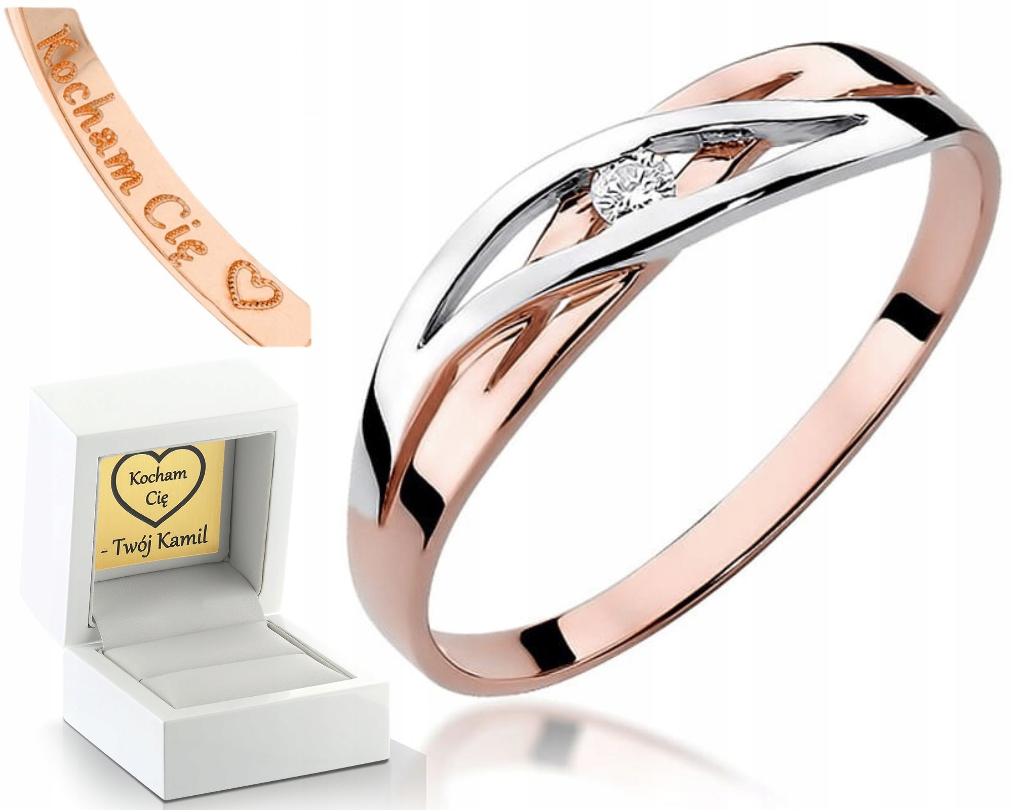 Prstýnek Růžové Zlato Gravírování Bonus