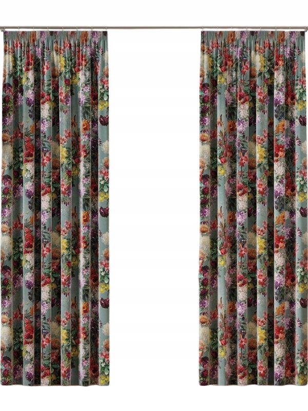 Sada záclon na pásku Rostliny 2ks X š.145/250