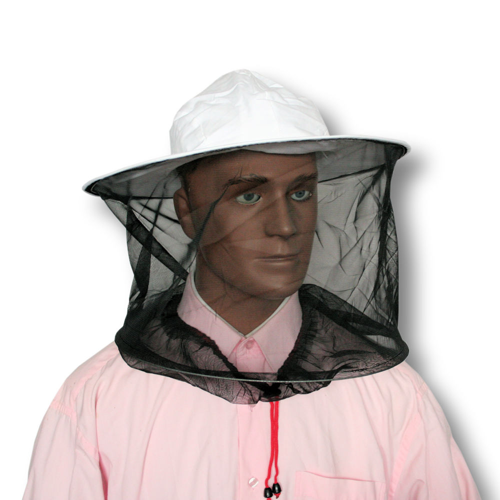 

Kapelusz pszczelarski biały, siatka dookoła