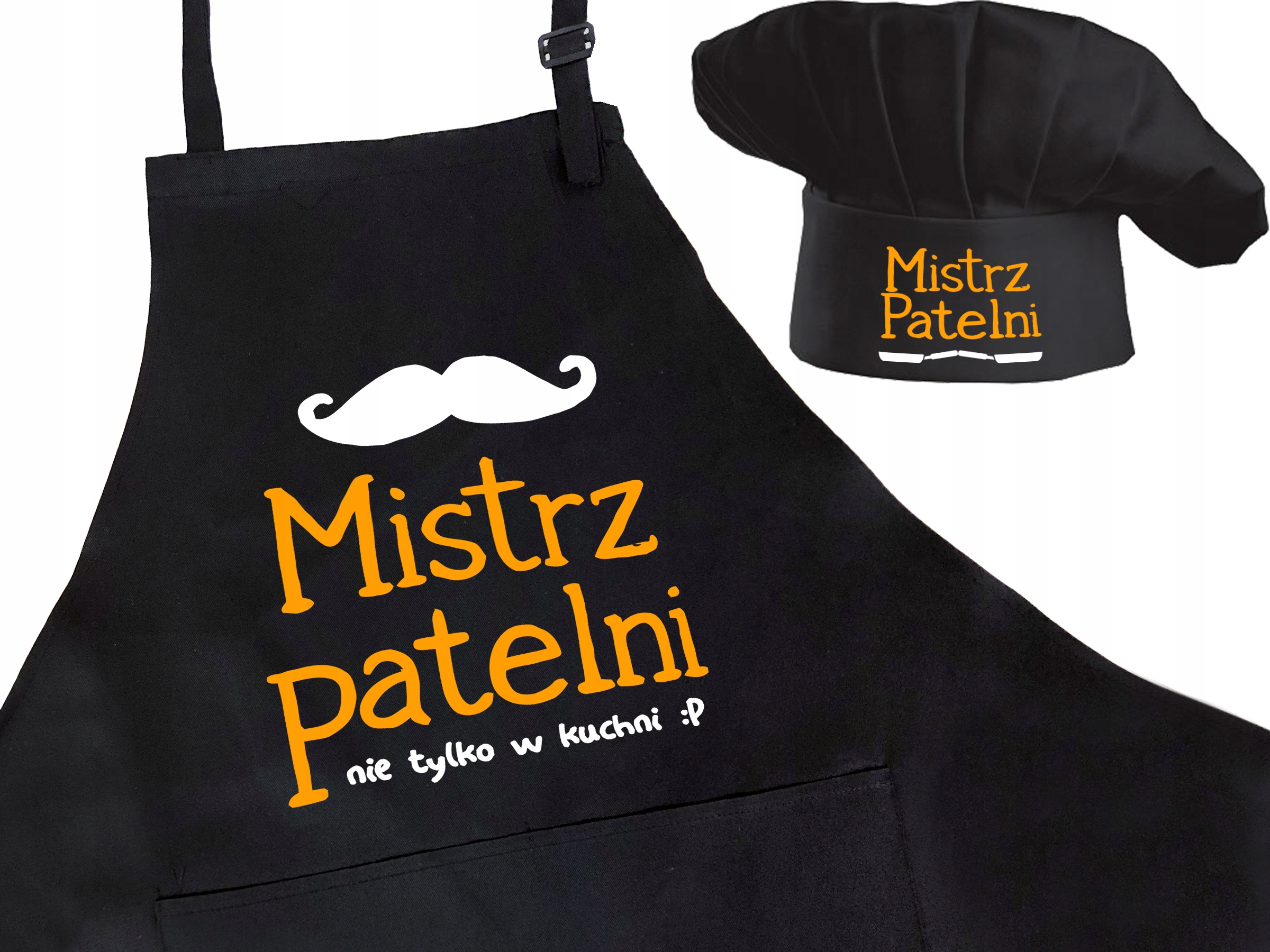 

Zestaw Kuchenny Fartuch Czapka Mistrz Patelni