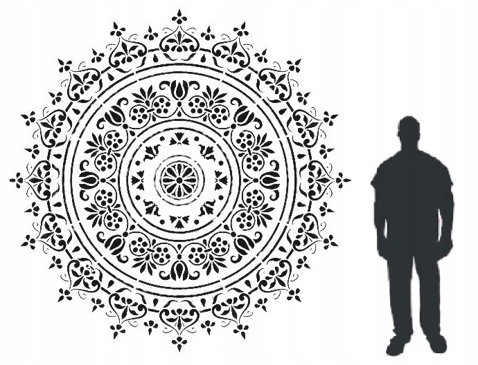 Omítací malířská šablona XXL 230x230 omítka Architektonický beton