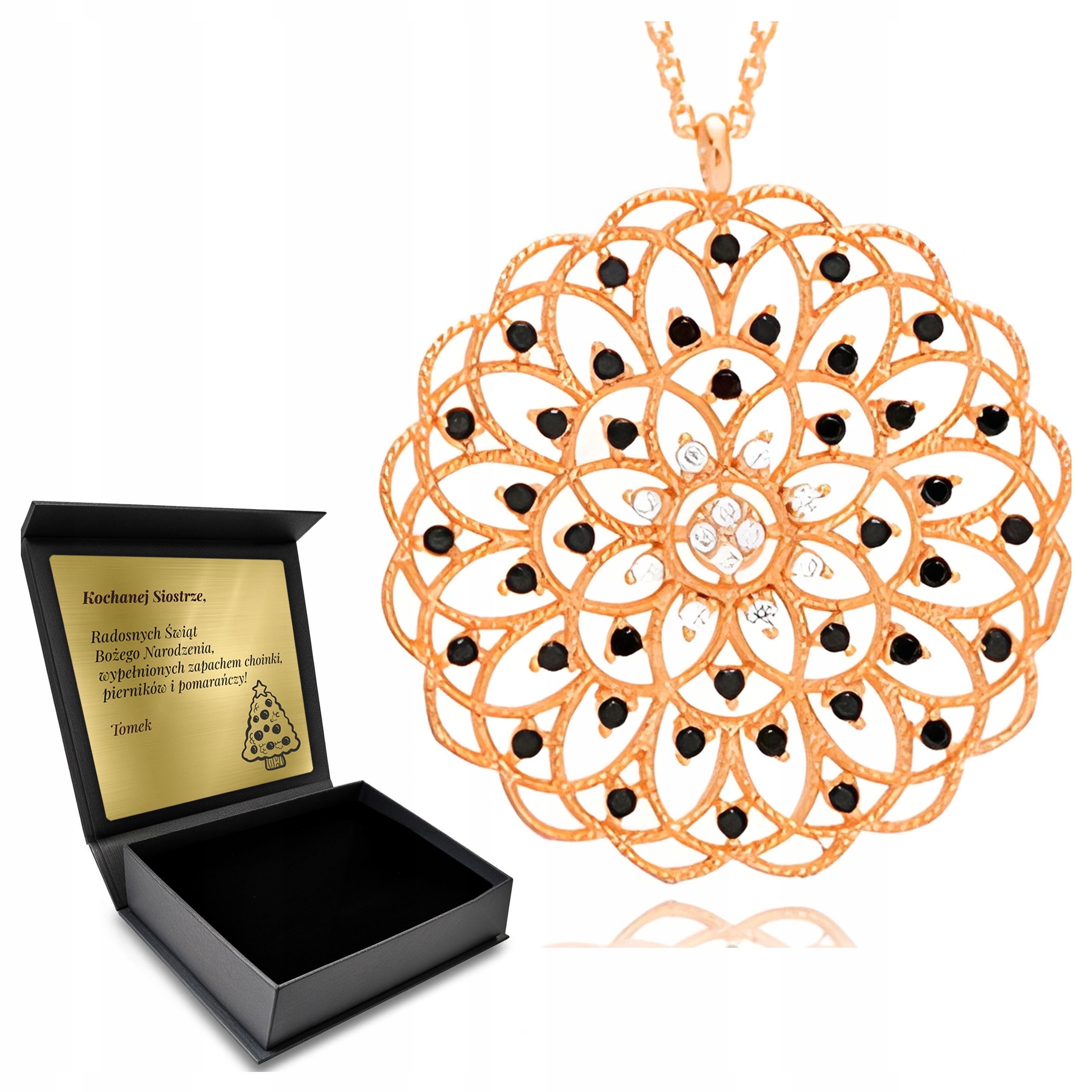 Stříbrný Řetízek Náhrdelník Pozlacený S Elegantním Gravírování Bonus