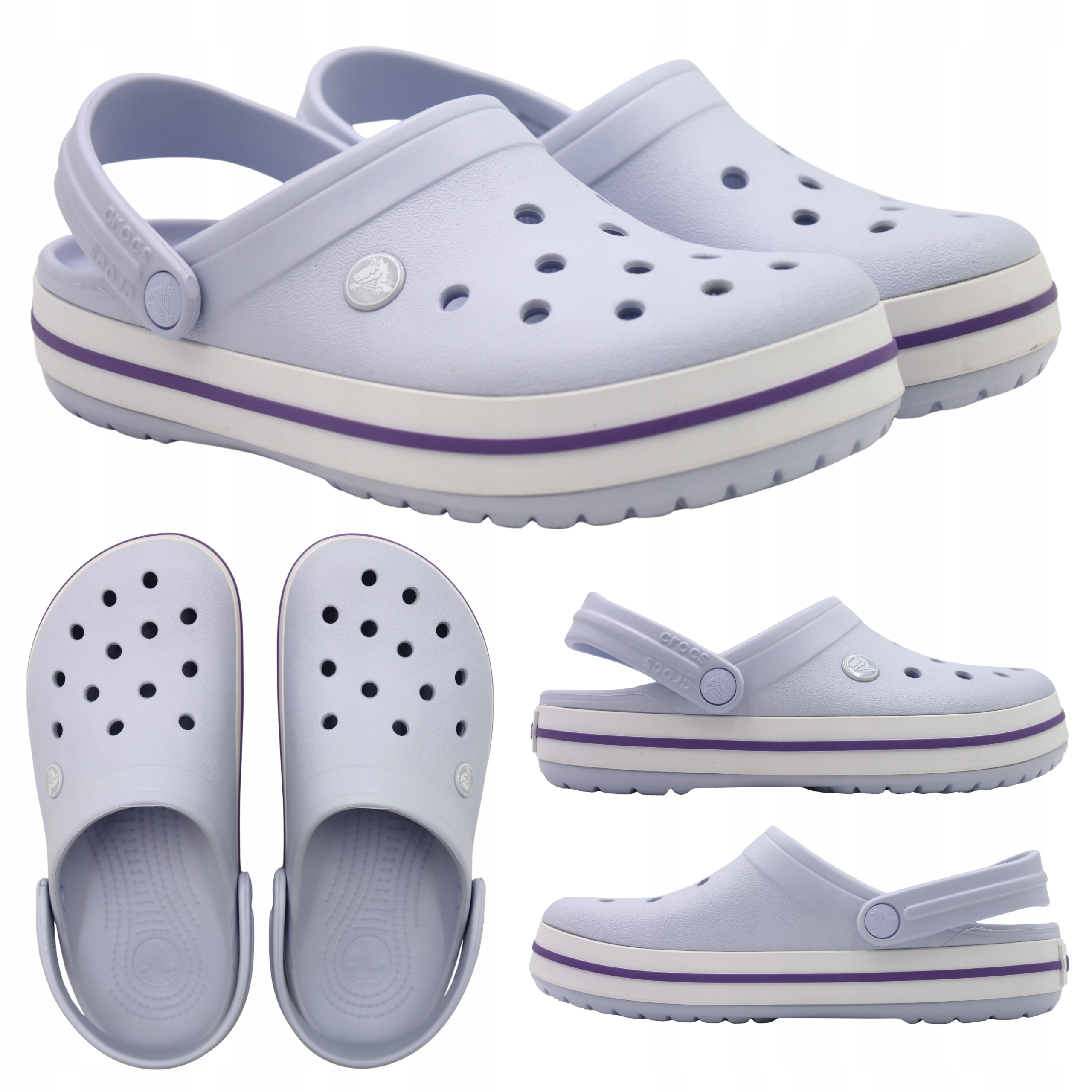 Nazouváky Crocs Crocband Unisex Fialové Lehké Pohodlné 11016 5AF vel.