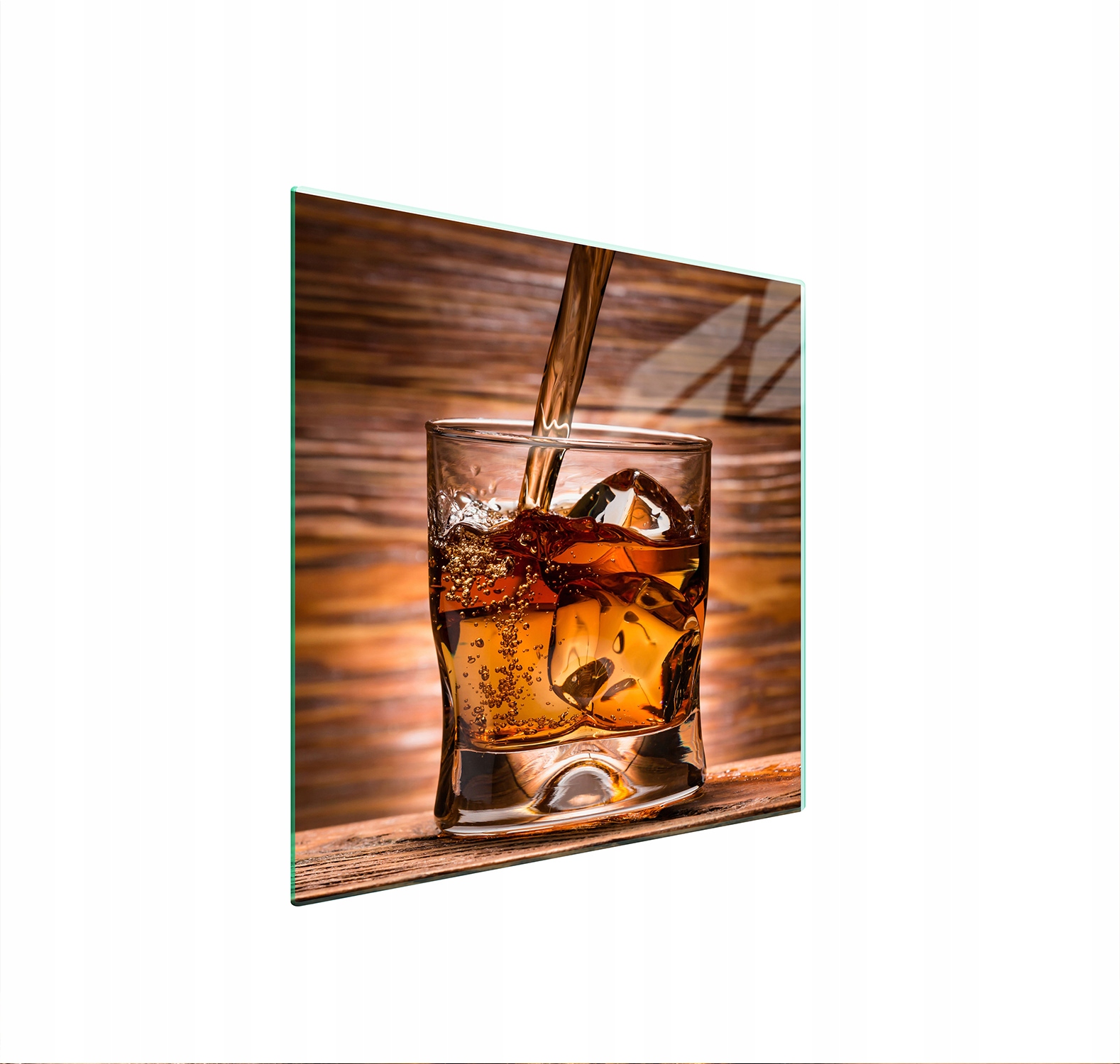 Ochranná Skleněná Deska Na Sporák 50x52 Whisky Tvrzené Sklo