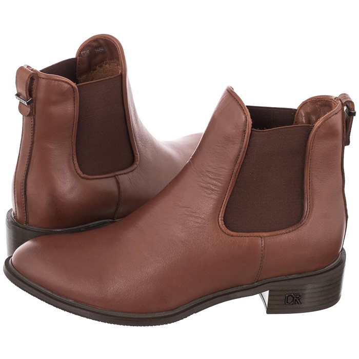 

Buty Damskie Botki Skórzane Carinii Brązowe B4074