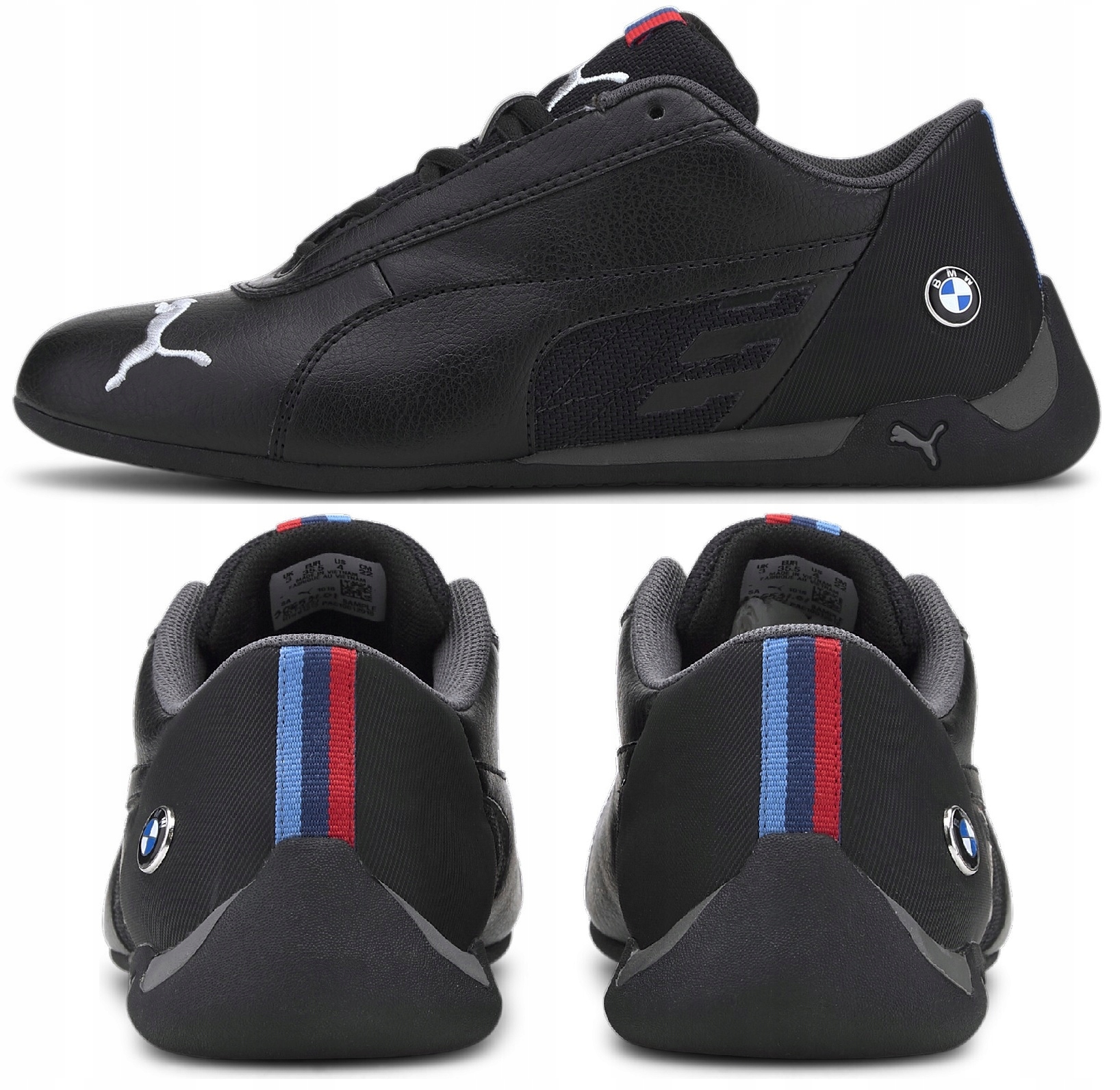 Buty Damskie Młodzieżowe Puma Bmw Mms R-cat Mpower Czarne 306531 01 R. 35,5