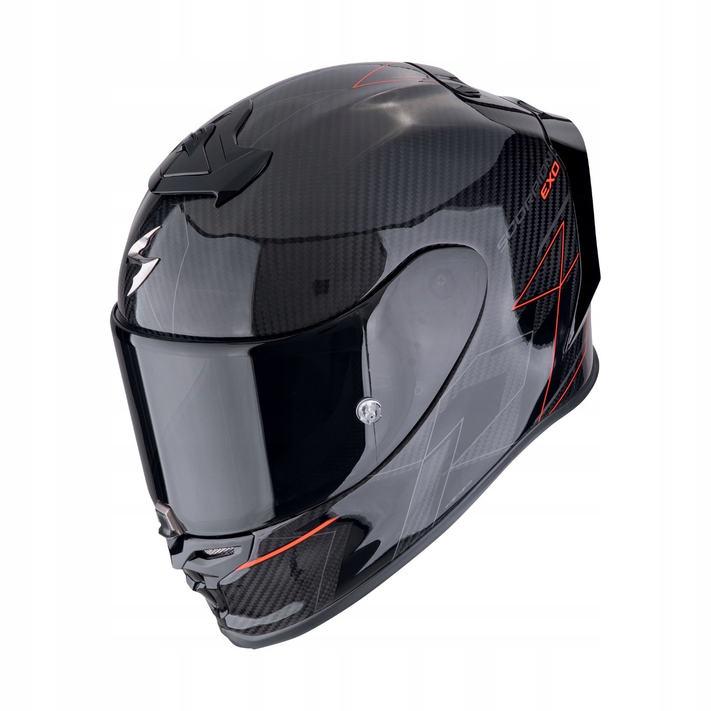 Integrálna prilba Scorpion Exo Exo-R1 Evo Air Carbon Cynergy čierna/červená