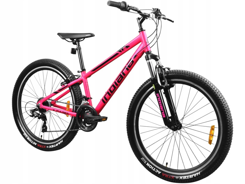 Rower młodzieżowy Indiana X-Pulser 1.6 26 cali dla dziewczynki Różowy
