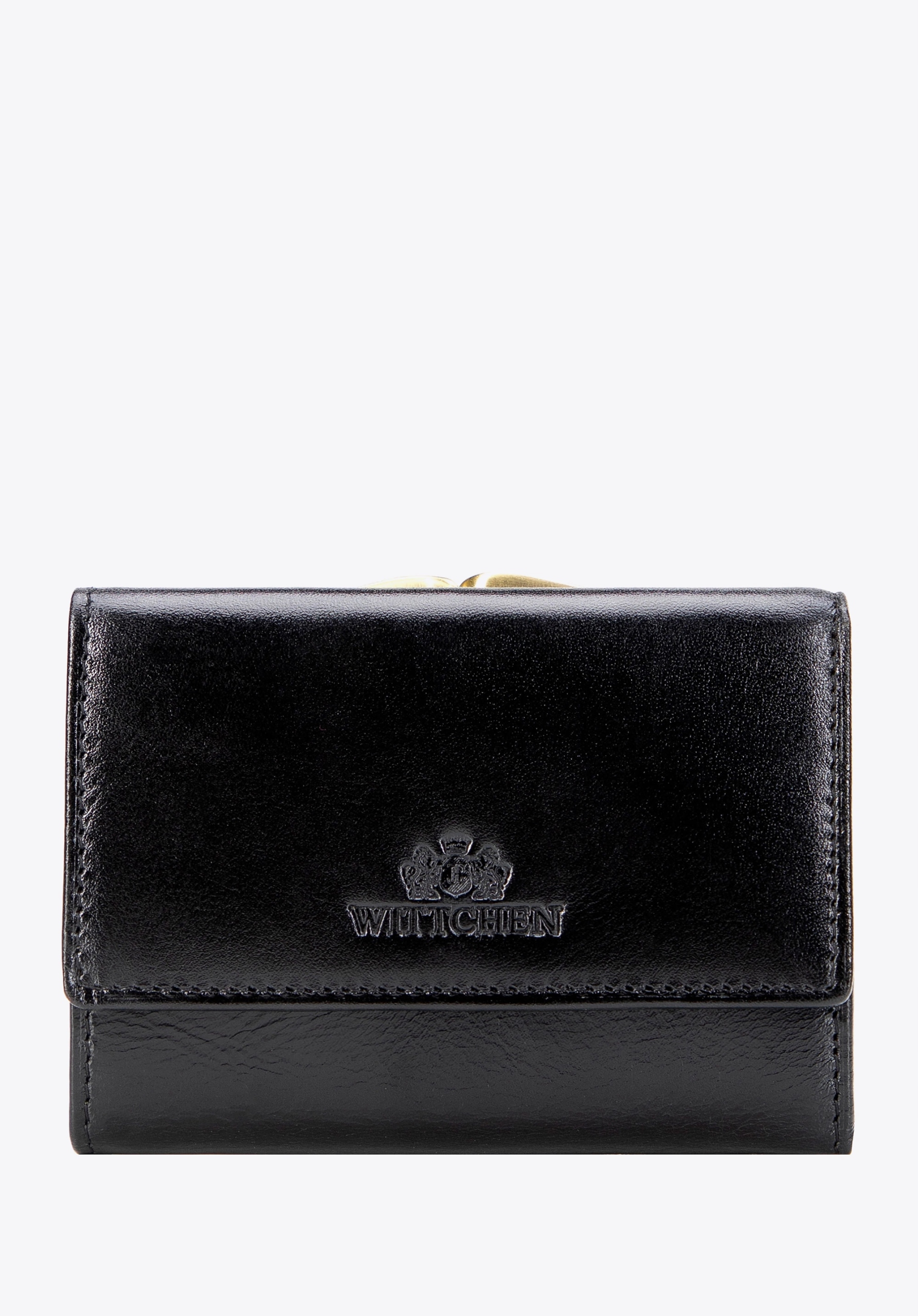 Skórzana portmonetka damska Wittchen Italy 21-1-053-L10 czarna