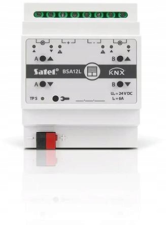 Satel Knx 2-kanałowy aktor żaluzjowy 24V DC KNX-BSA12L