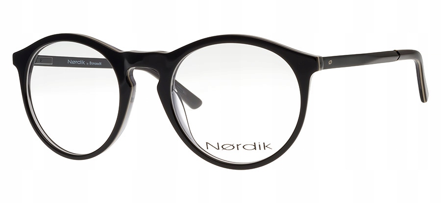 Nordik 7743 C4 Oprawki Okulary Okrągłe Czarne