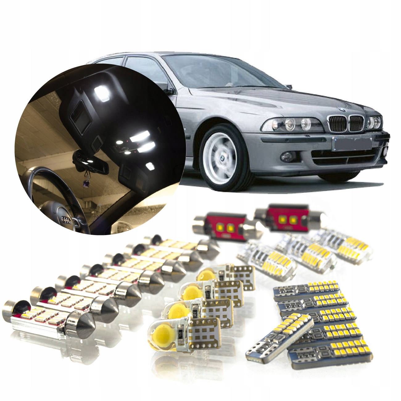 Bmw E39 – Sada Led Osvětlení Interiéru! Vip