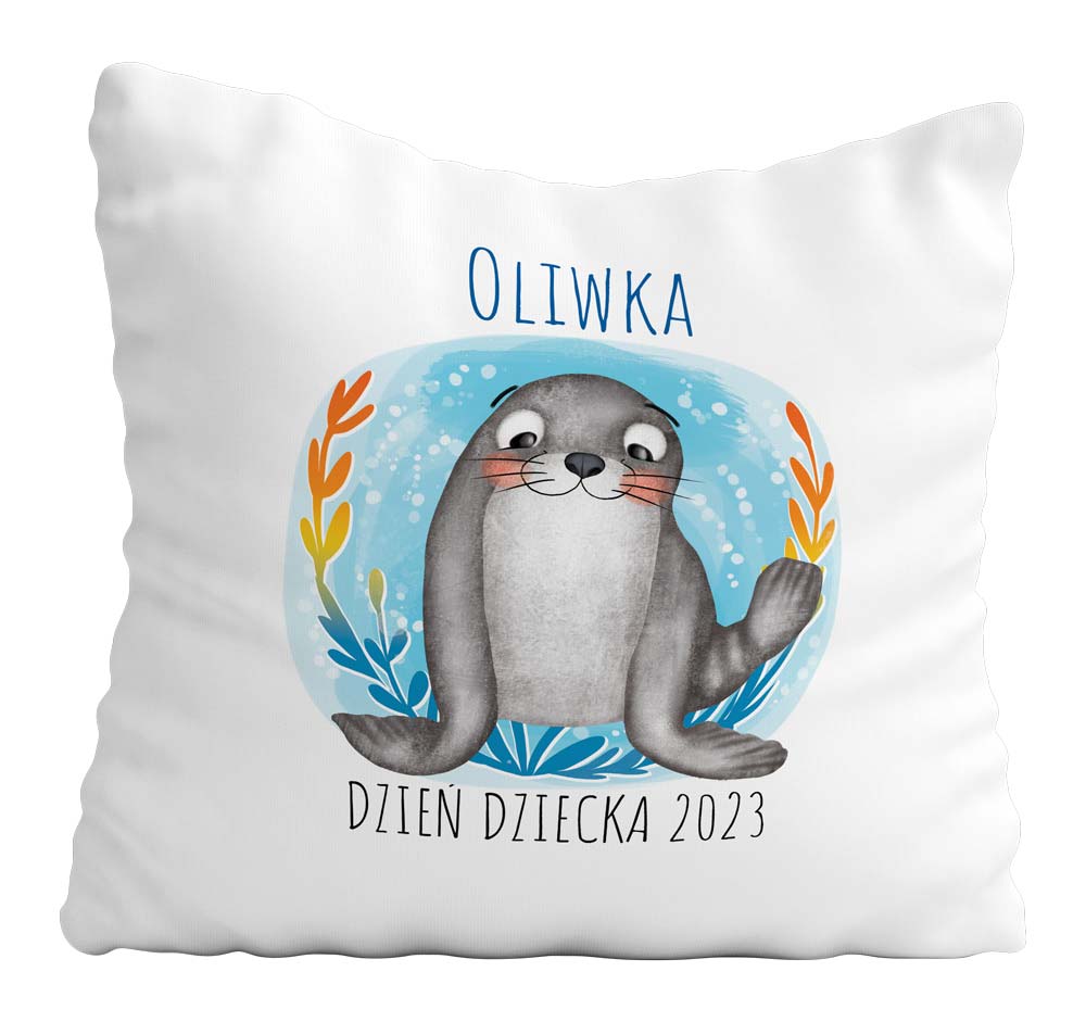 

Poduszka Dzień Dziecka Foczka Imię